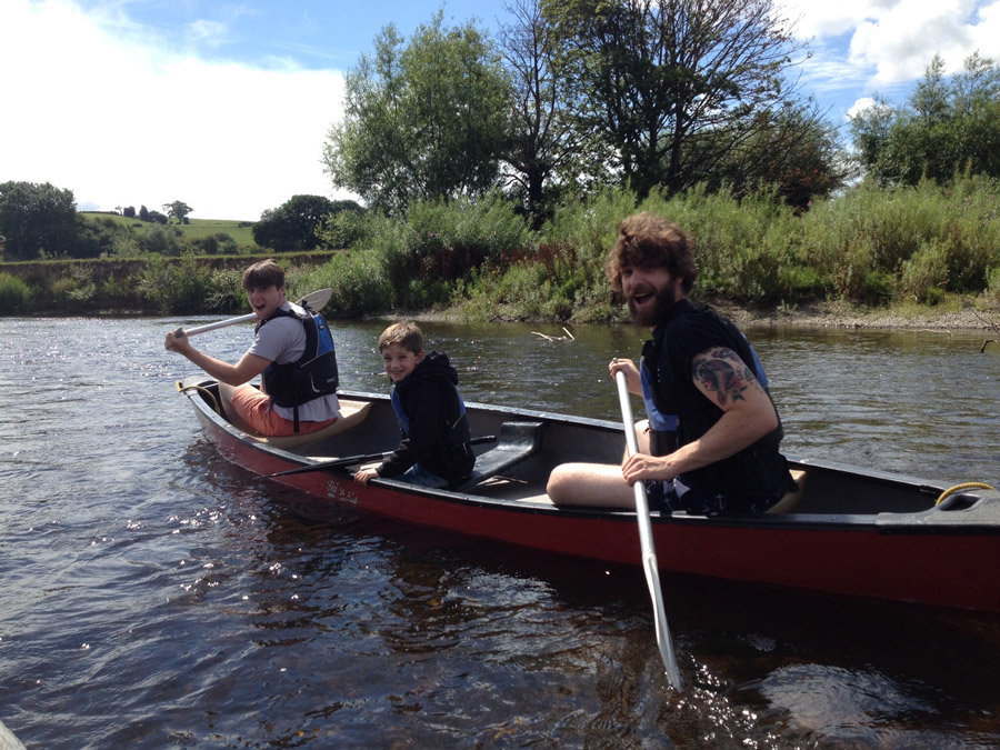 Boys tour on the Wye