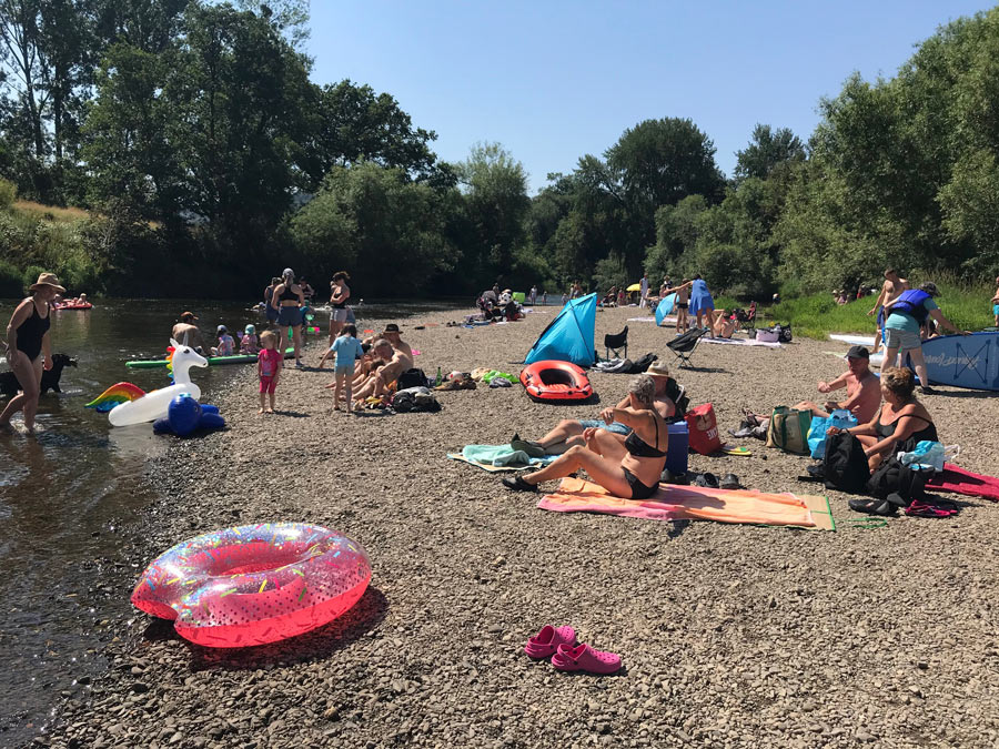 Brobury Beach - River Wye at Bredwardine