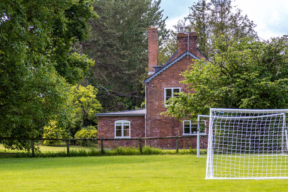 Playing field at Monnington House