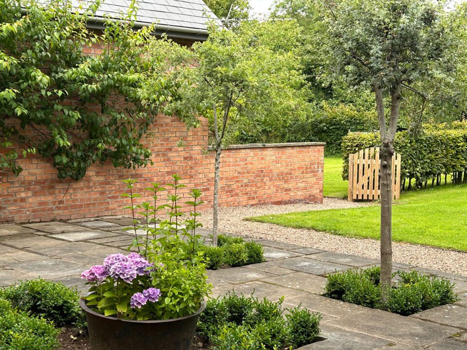 Monnington House mature herb garden