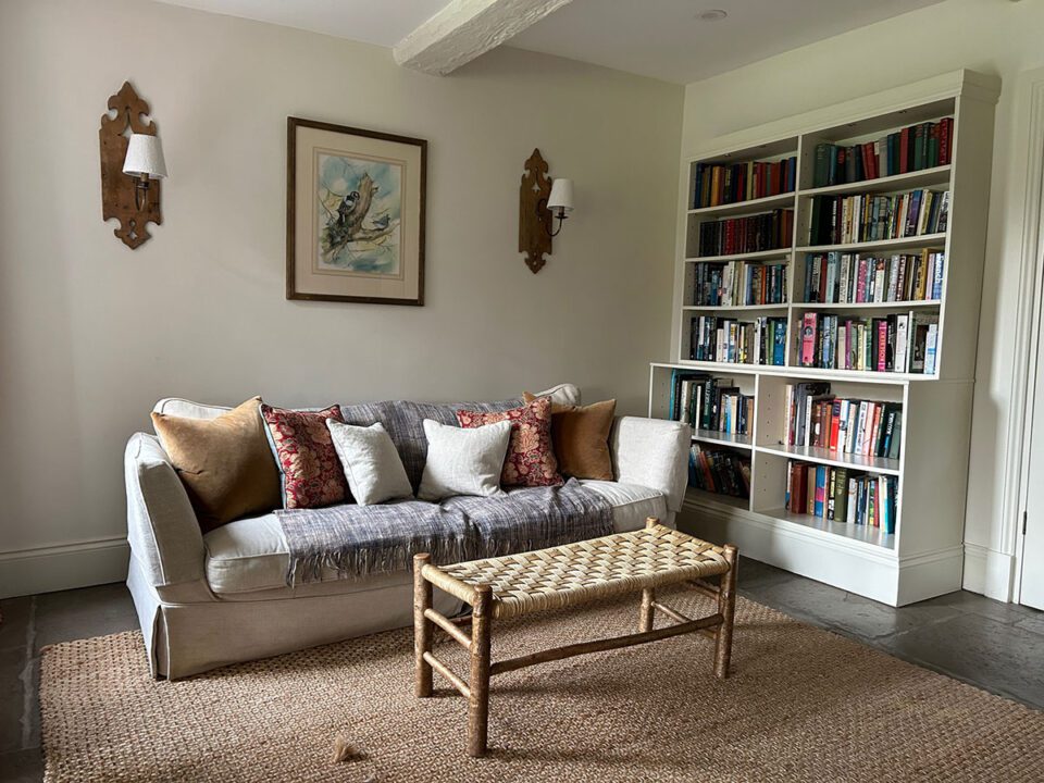 The snug at Monnington House. Large holiday home for family holiday and group bookings Monnington House, Herefordshire