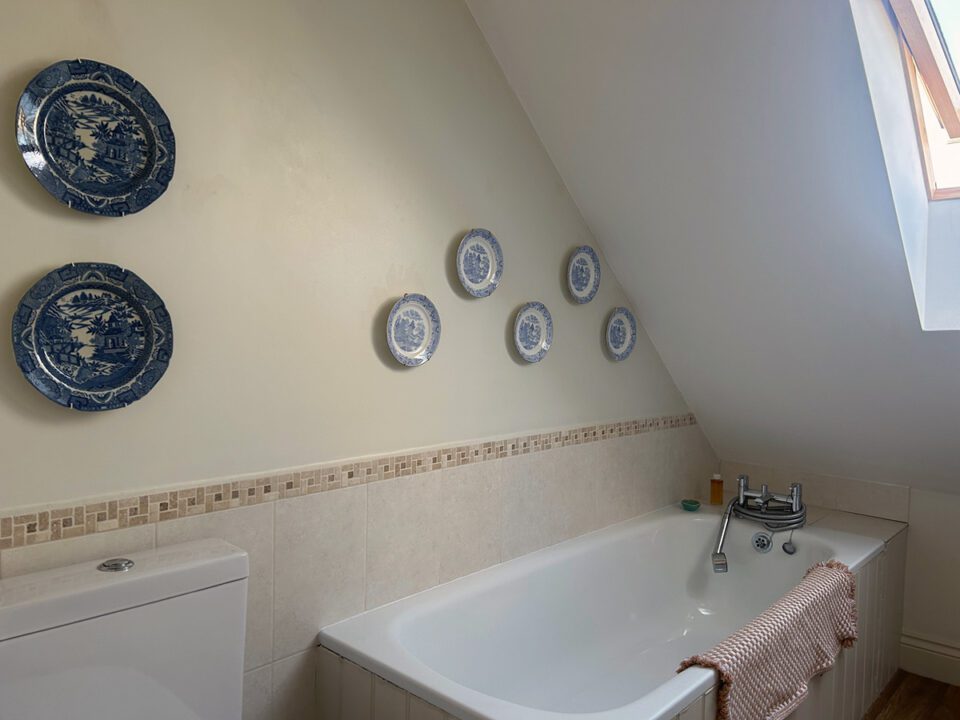 China White bathroom Garden Cottage