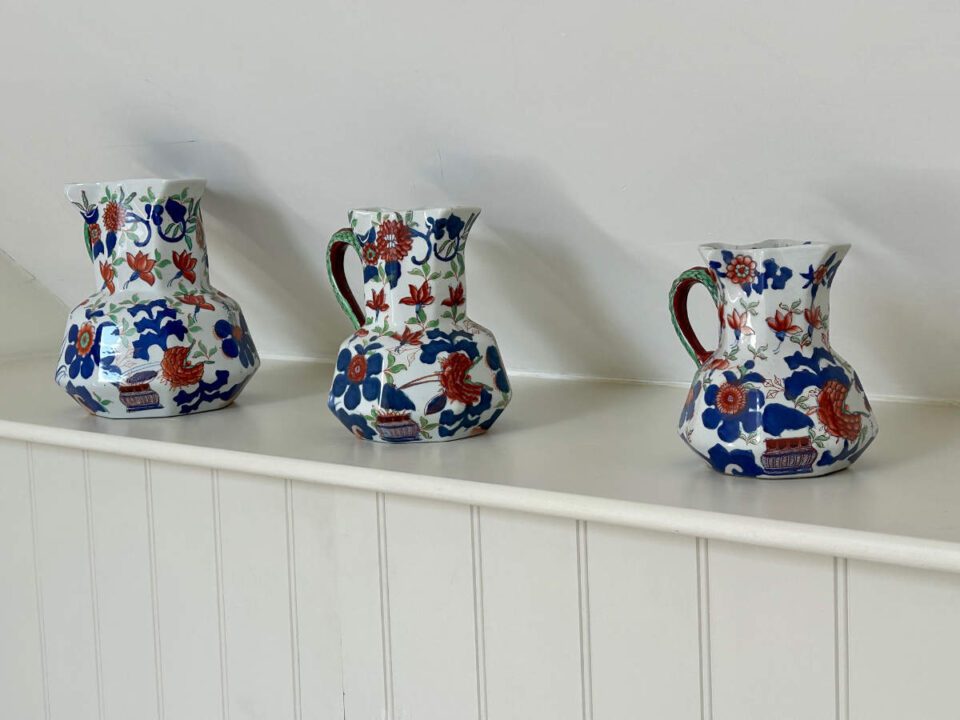 Masons jugs in Garden Cottage