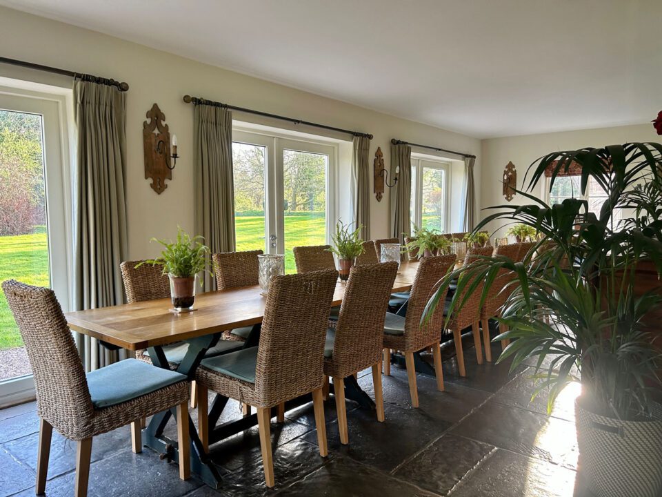 Dining Room - Monnington House: Large Holiday Homes Herefordshire - Dog Friendly, Sleeps 6-24