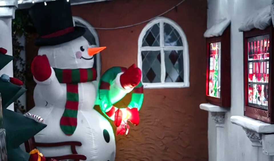 Winter Wonderland in Hereford, included inflatable characters, real snow every day and much more.